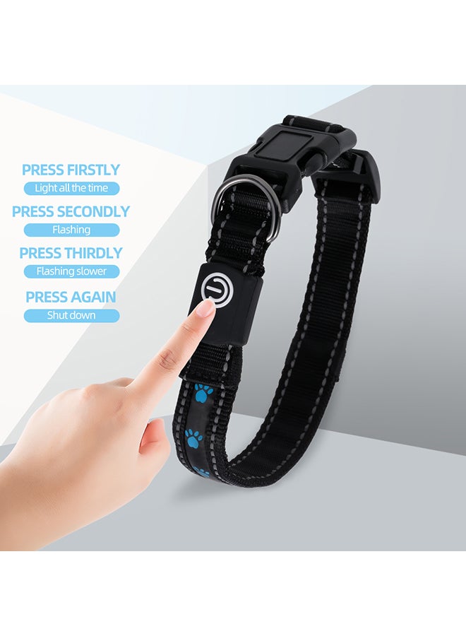 طوق بإضاءة LED الأسود / الأزرق 79جرام - Image 3