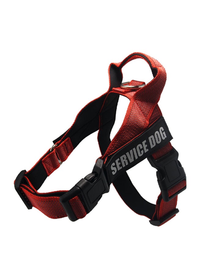 Adjustable Service Dog Harness Vest Red/Black S