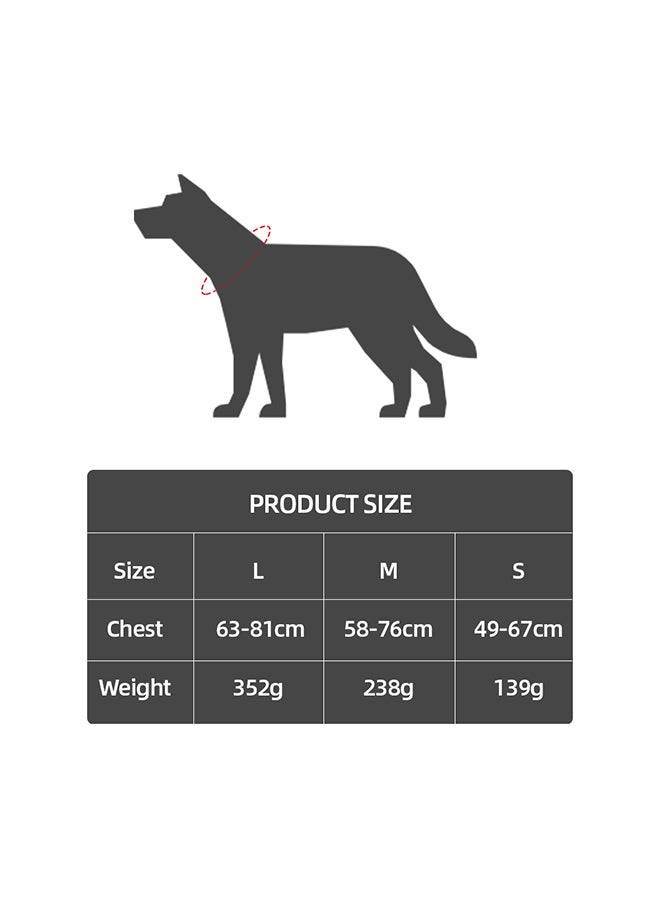 Adjustable Service Dog Harness Vest Red/Black M - Image 3