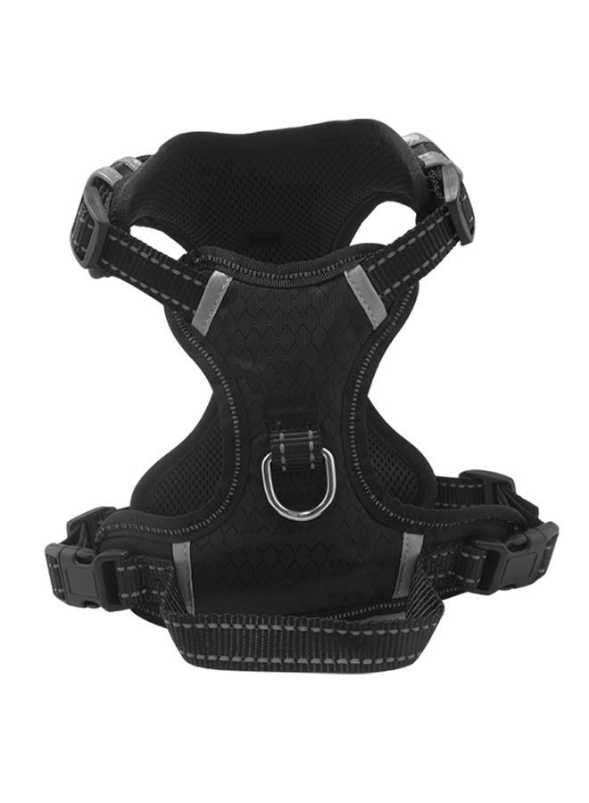 Adjustable Service Dog Harness Vest Black M - Image 1