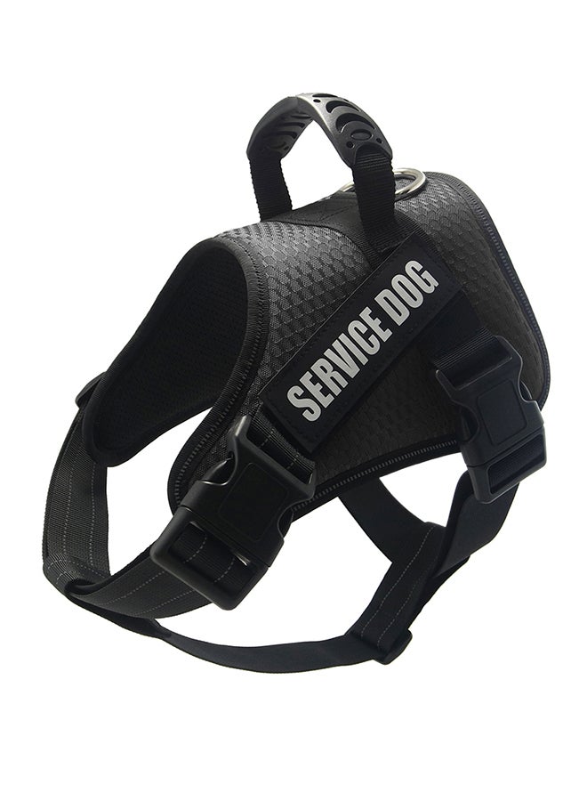 Generic Adjustable Service Dog Harness Vest Black L - Image 1