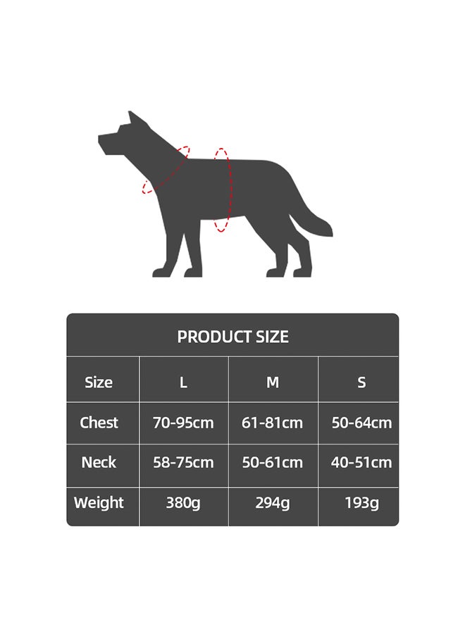 Adjustable Service Dog Harness Vest Red/Black M - Image 3