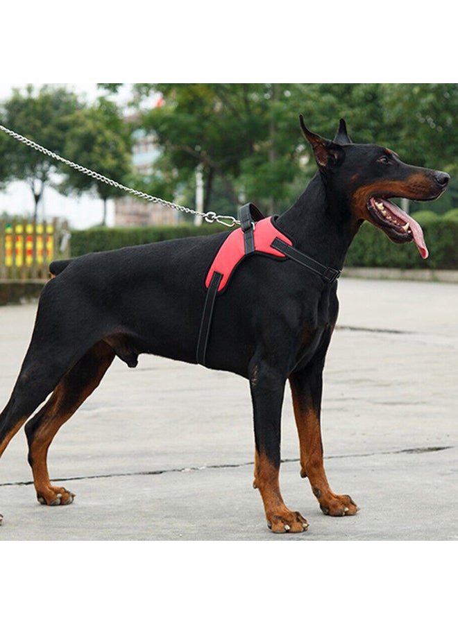 Harness Chest Vest With Handle Red/Black L - Image 3