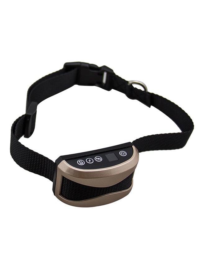طوق تدريب الكلاب لعدم النباح مزوّد بشاشة LCD أسود/ذهبي 153جرام - Image 1