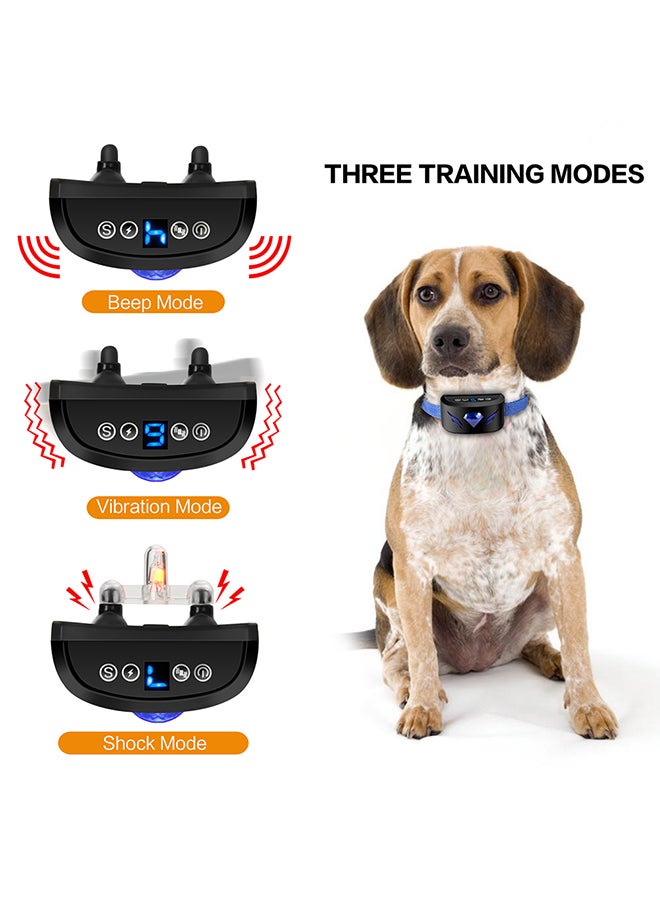 6 in 1 Adjustable Shock Training Collar With Screen Display Blue 130grams - Image 5