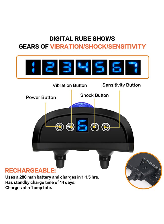 6 in 1 Adjustable Shock Training Collar With Screen Display Blue 130grams - Image 4