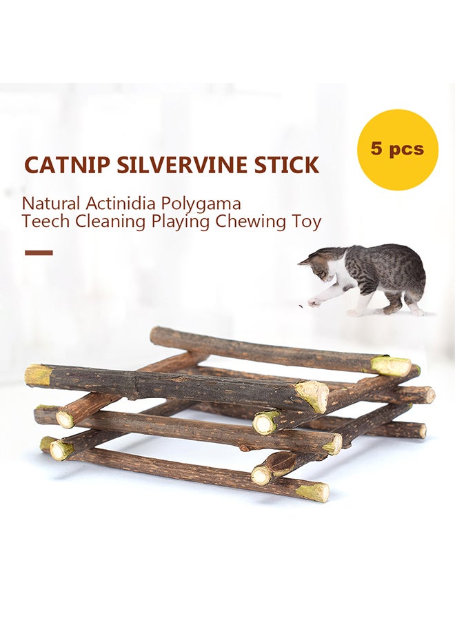Generic 5-Piece Catnip Chew Toy Brown 15grams  - Image 5