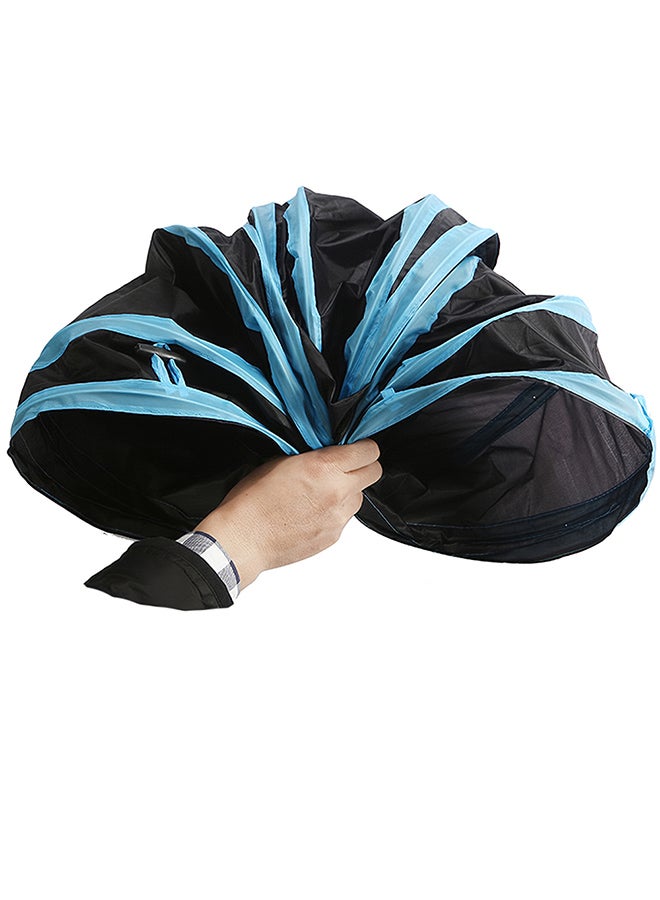 3 Way Collapsible Tunnel Toy Black/Blue 280grams - Image 2