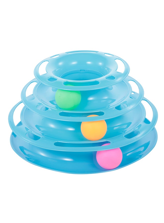 3-Layers Interactive Track Tower Toy Blue 330grams