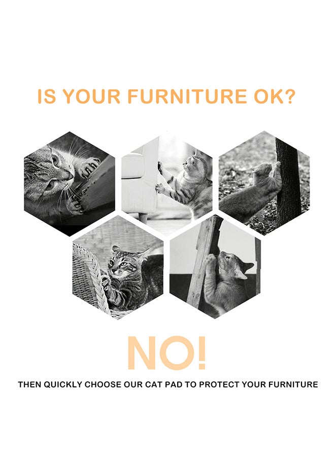 Scratcher Mat With Bell Ball Brown 31.5x24.5cm - Image 5