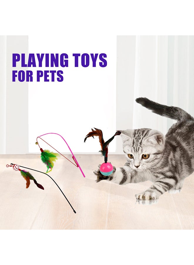 لعبة مداعبة مزودة بريش مكونة من 3 قطع متعدد الألوان 102جرام - Image 3