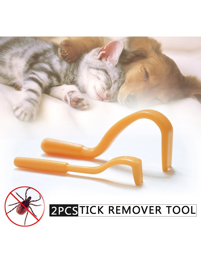 مجموعة أدوات إزالة القراد من قطعتين برتقالي 5جرام - Image 2