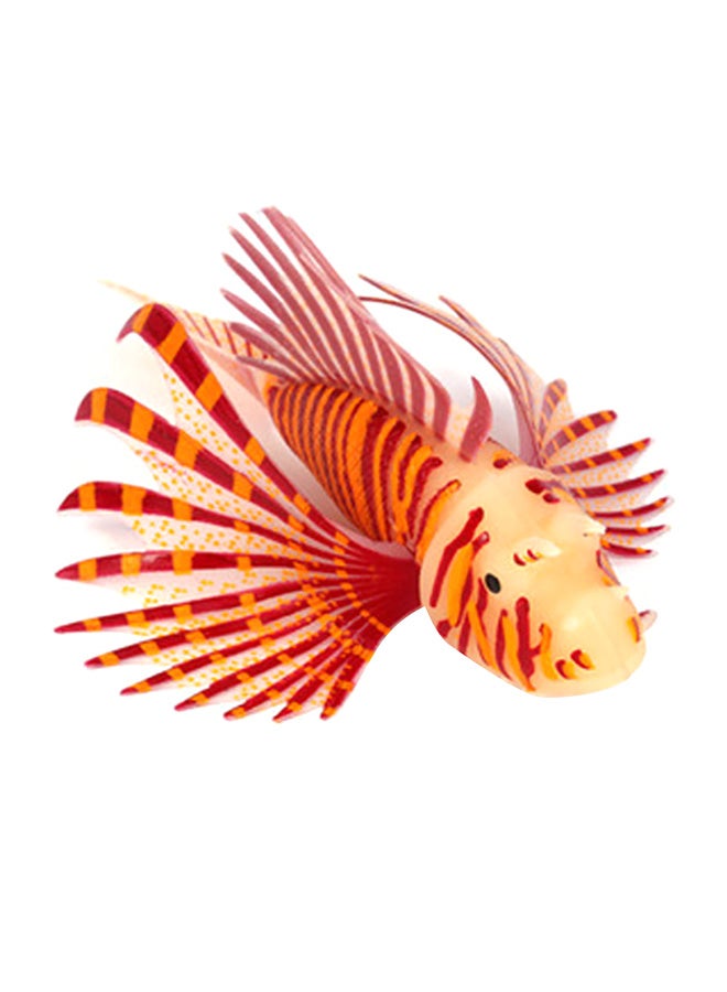 Artificial Aquarium Fish Ornament Red/Yellow 11.5x7.5centimeter - Image 1