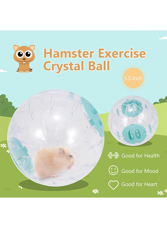 Crystal Exercise Ball Blue/Clear 5.5inch - Image 5