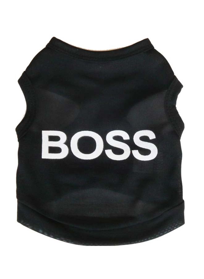 Generic Boss Pet Clothing Vest Black 60x96x70cm  - Image 1