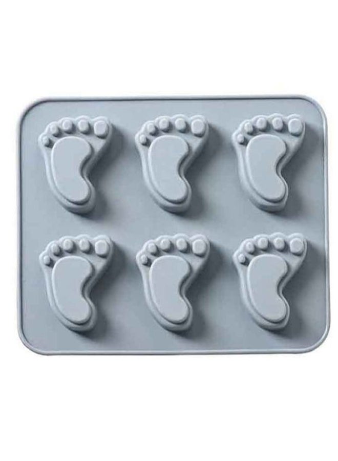 SOWUGI Little Feet Cake Mould Light Blue 15.7 x 13centimeter 