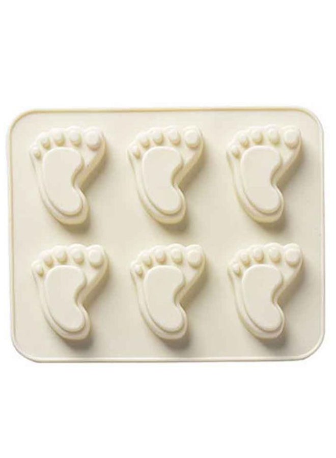 صوجي قالب كيك على شكل أقدام صغيرة بيج 15.7 x 13Ø³Ù†ØªÙŠÙ…ØªØ±