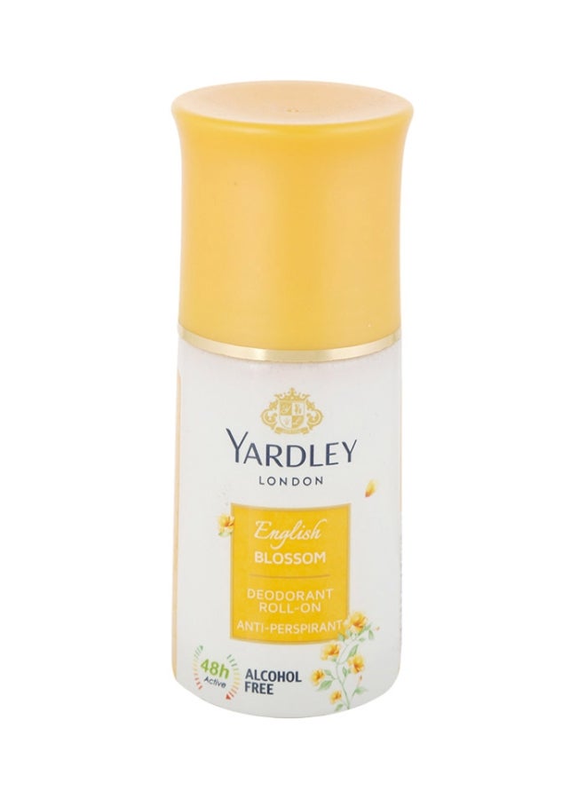 Yardley English Blossom Anti Perspirant Roll On Deodorant 50ml 