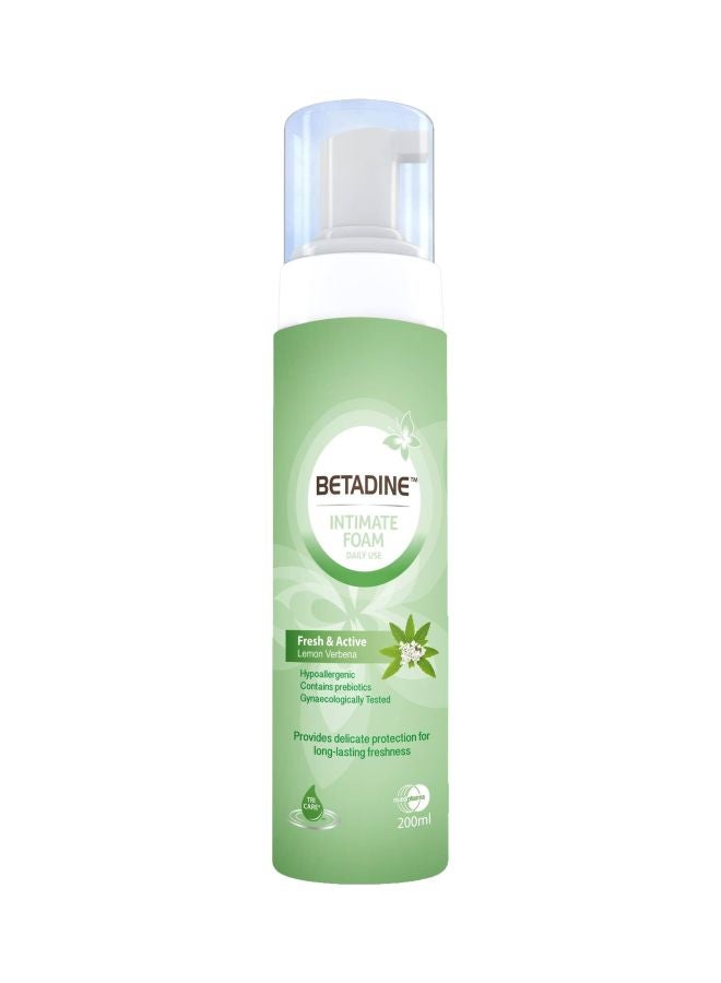 BETADINE Fresh And Active Lemon Verbena Intimate Foam 200ml  - Image 1
