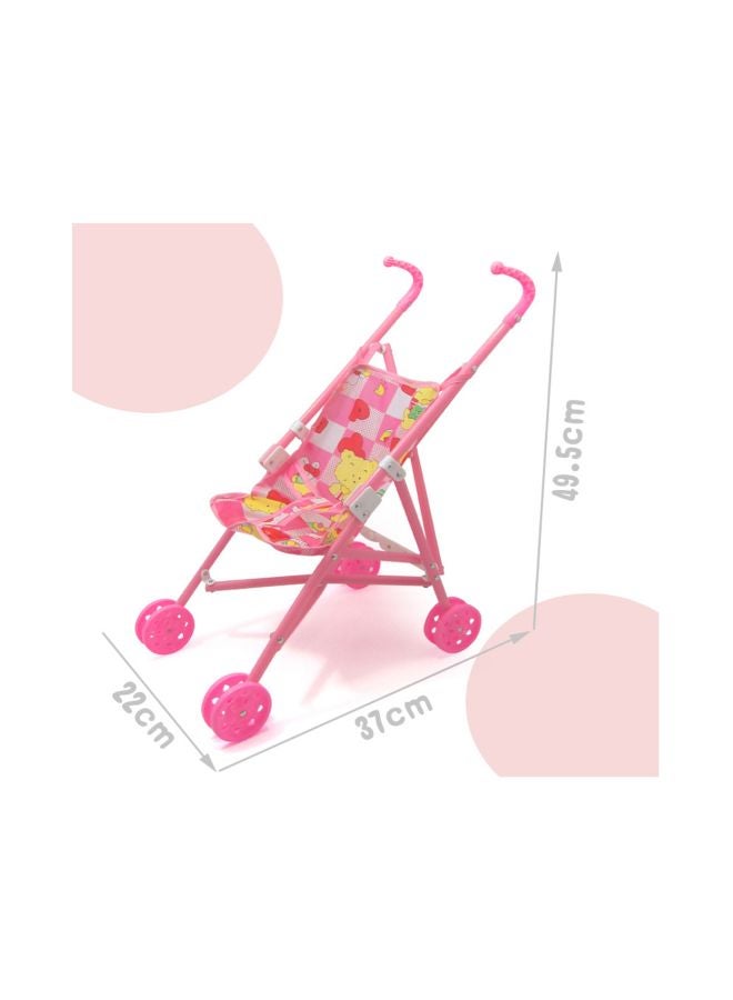 Simulated Baby Doll With Stroller - Image 2