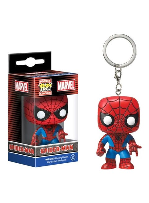 Pop Marvel Spiderman Pocket Keychain Red/Blue/Black