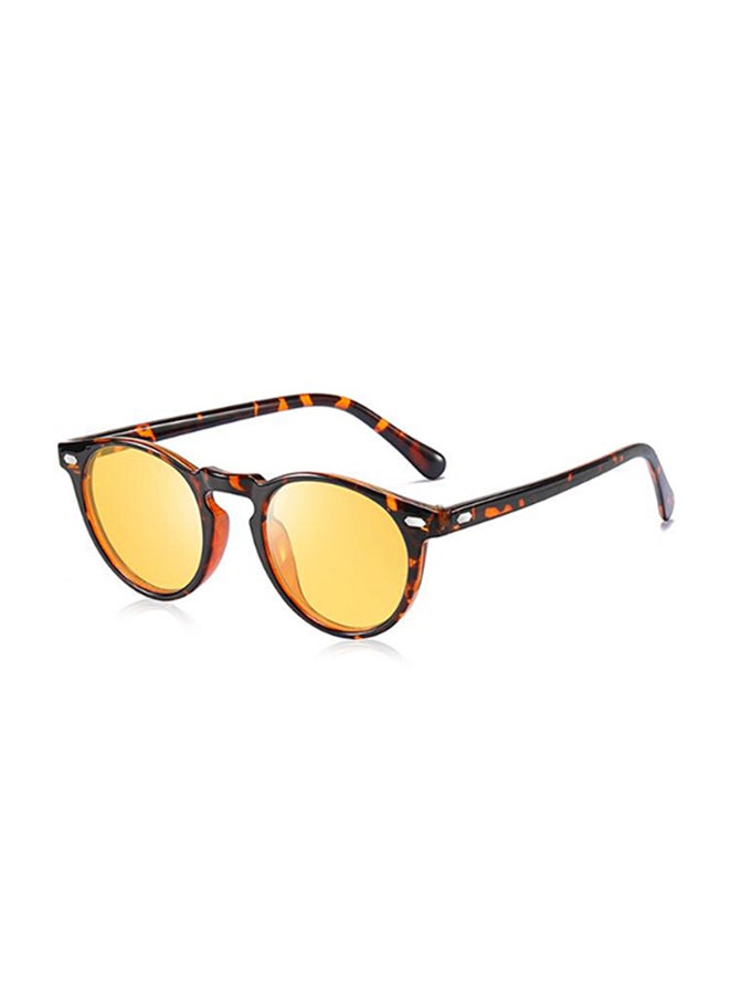 أورون نظارة شمسية بإطار دائري وعدسات مستقطبة - مقاس العدسة: 48 مم