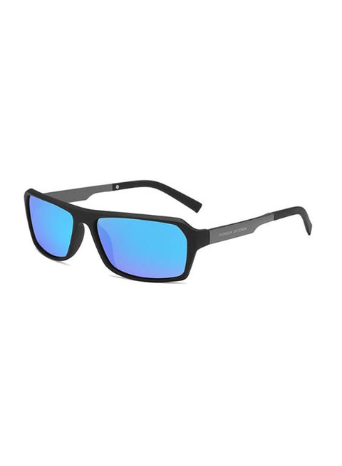 Men's Polarized Rectangular Sunglasses - Lens Size: 39 mm