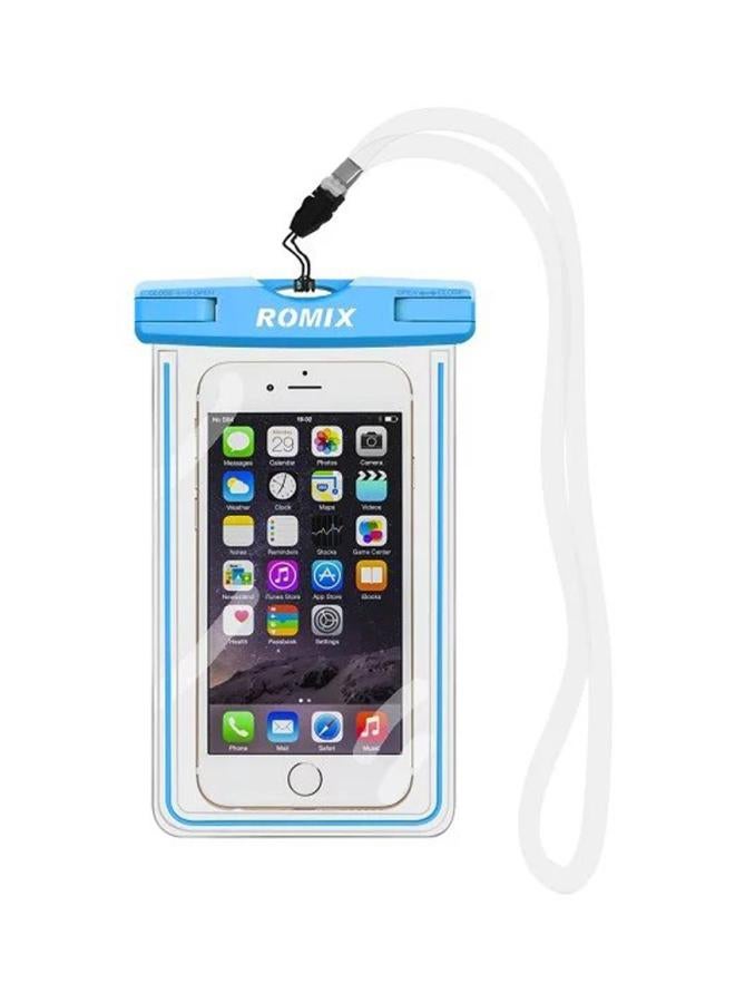 روميكس محفظة موبايل مضادة للماء شفاف/أزرق - Image 1