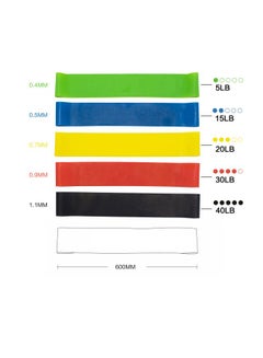 TOEON 5-Piece Fitness Exercise Yoga Stretching Strap With Cloth Bag  - Image 2