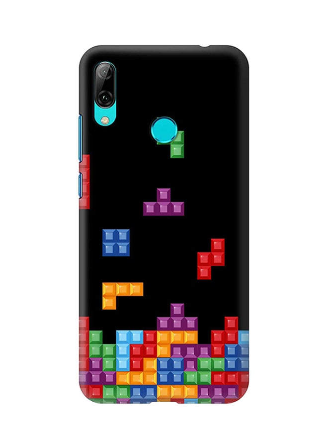 Protective Case Cover For Huawei Y7 Prime (2019) Tetris (Black)
