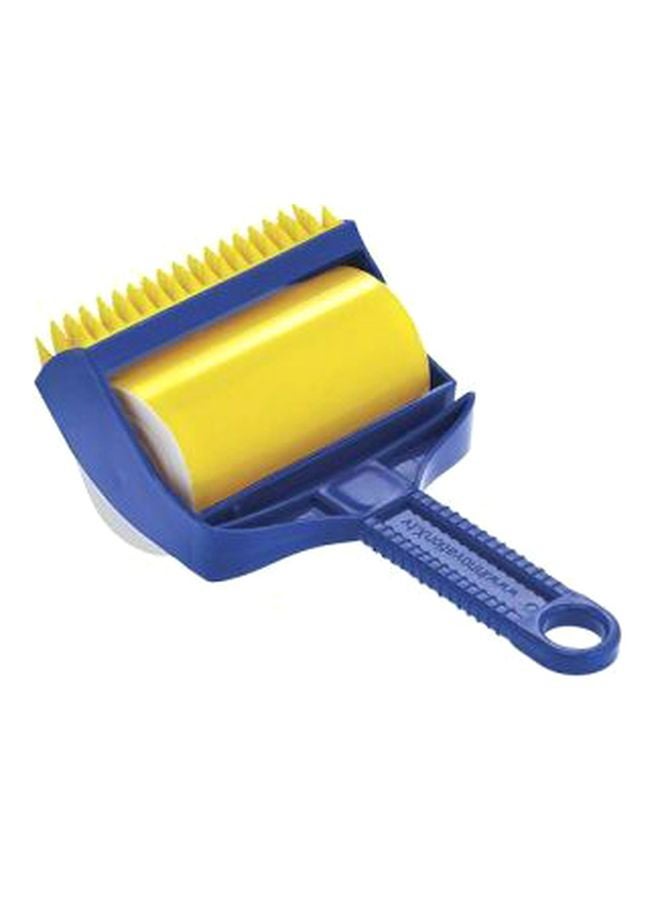 ستيكي بودي طقم فرش أسطوانية لإزالة الوبر مكون من قطعتين أزرق/أصفر