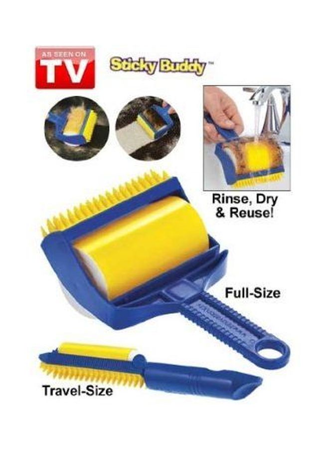 2-Piece Multipurpose Lint Roller Set Blue/Yellow - Image 4