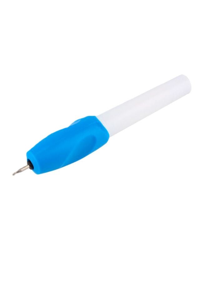 Electric Engraving Pen White/Blue 17.5x2.9x2.9cm - Image 1
