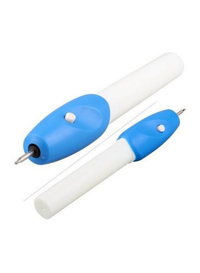 Electric Engraving Pen White/Blue 17.5x2.9x2.9cm - Image 2