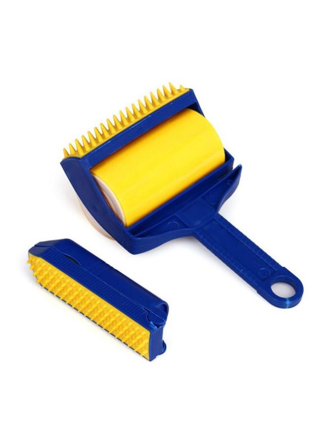 طقم بكرات إزالة الوبر مكون من قطعتين أزرق/أصفر 7.1x4.3x2.4بوصة - Image 2