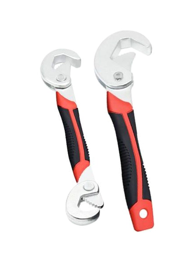 SAPU - 2-Piece Multifunctional Wrench Set Black/Silver/Red - Image 1