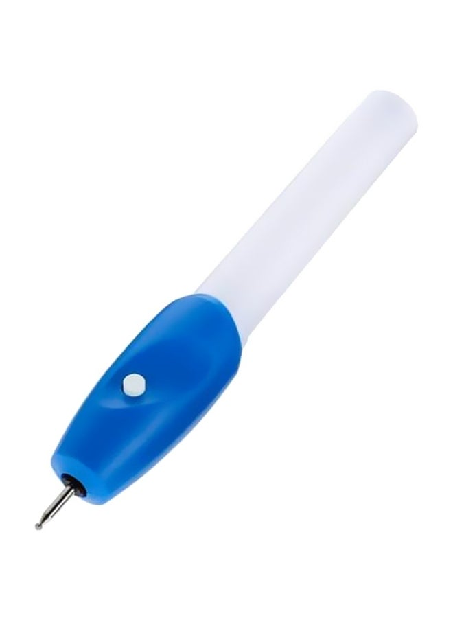 Generic Multipurpose Mini Electric Engraving Pen Blue/White  - Image 1