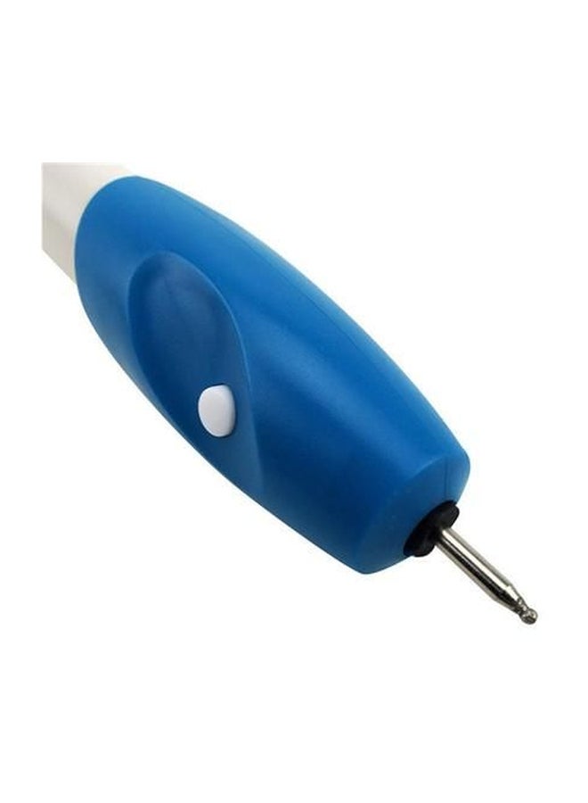 Generic Multipurpose Mini Electric Engraving Pen Blue/White  - Image 3