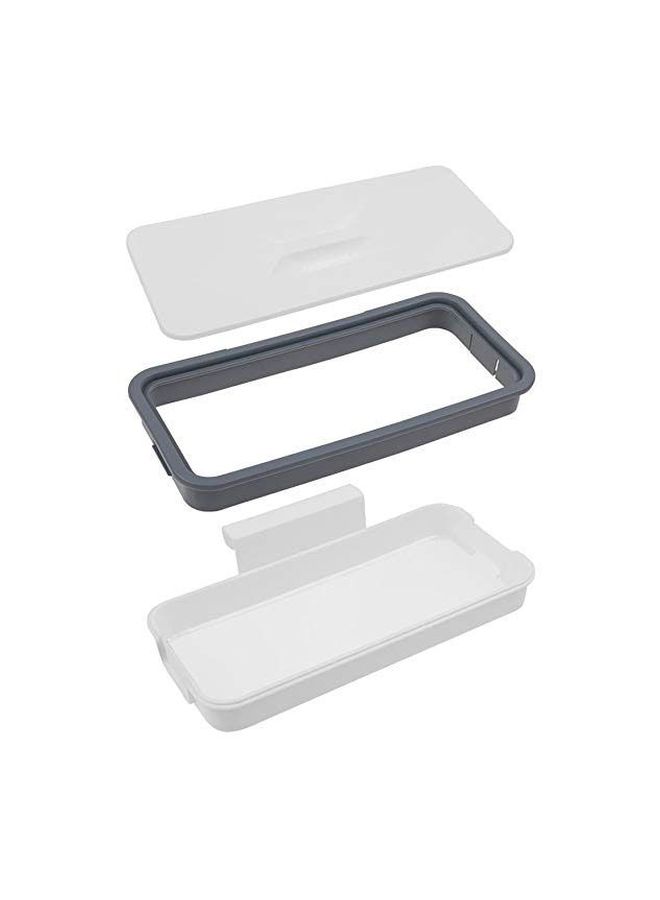 Walmeck Hanging Trash Bag Holder White/Grey 10.2x5.1centimeter - Image 2