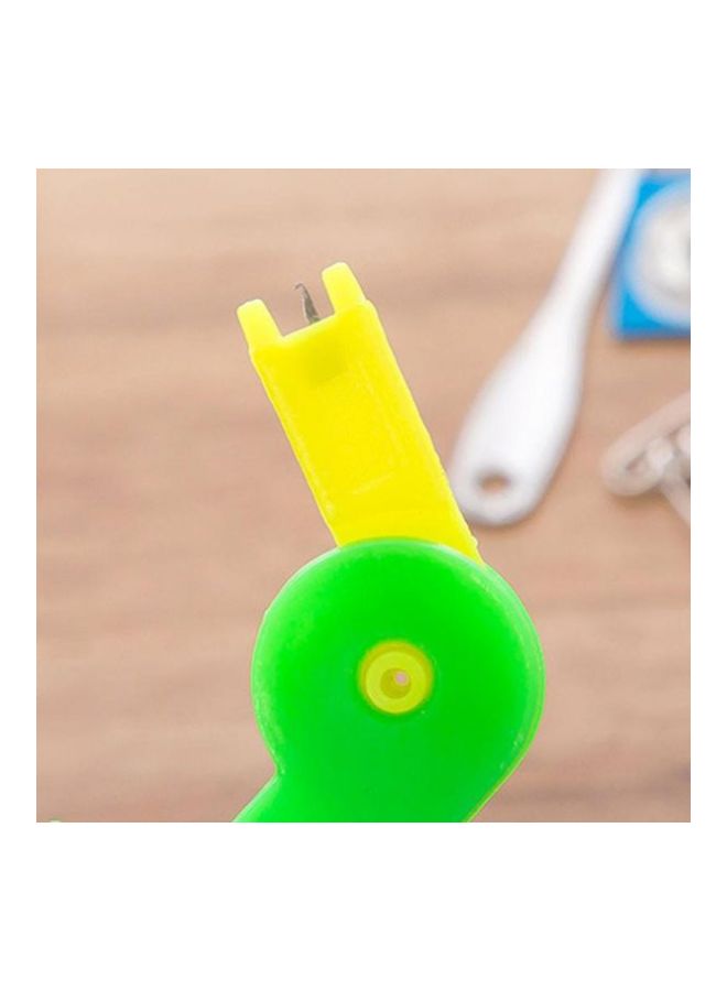 طقم أدوات خياطة محمول مكون من 10 قطع أزرق/شفاف 14.5x9.5x7سم - Image 3