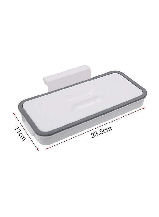 Walmeck Hanging Trash Bag Holder White/Grey 10.2x5.1centimeter - Image 4