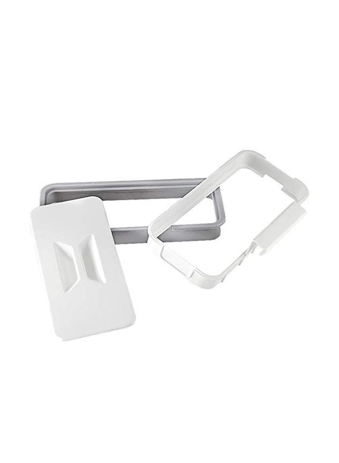 Walmeck Hanging Trash Bag Holder White/Grey 10.2x5.1centimeter - Image 3