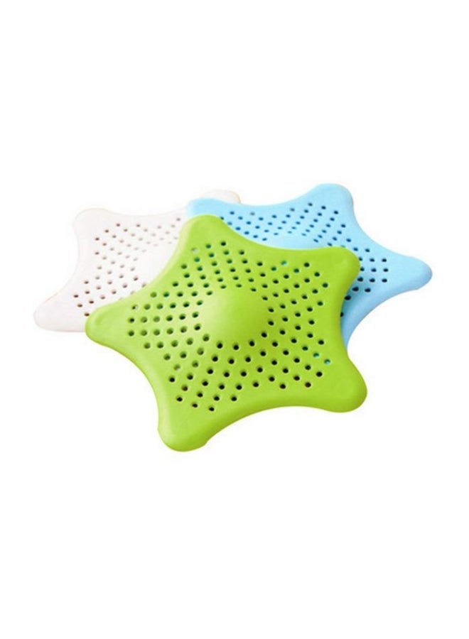 Pack Of 3 Silicone Drain Strainer Green/White/Blue - Image 2