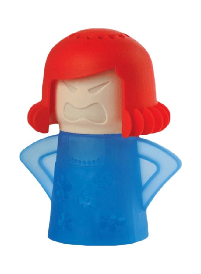 منظف ميكروويف بتصميم أم غاضبة أزرق/أحمر/بيج 3x4.5x5.5بوصة - Image 1