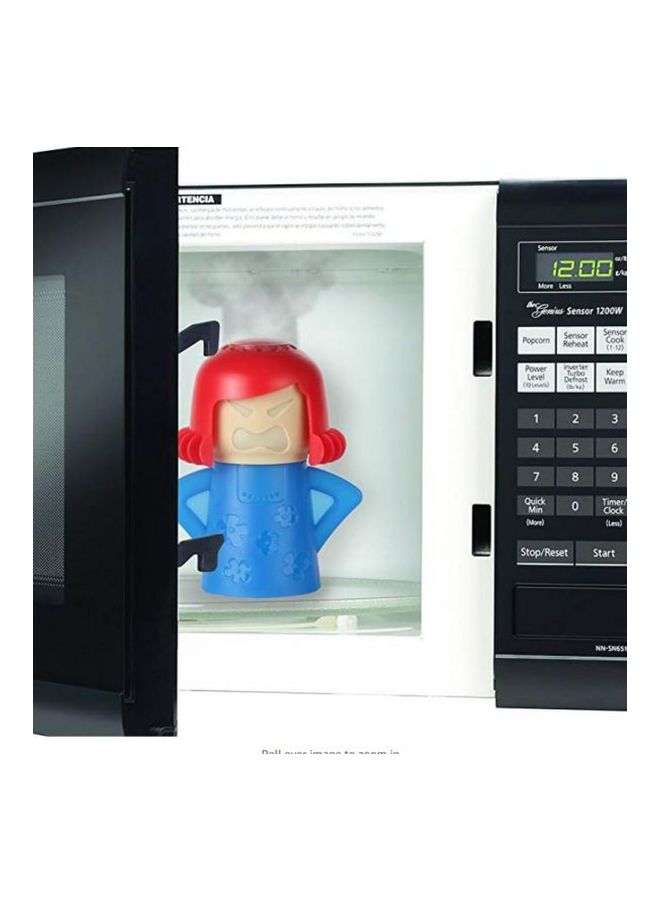 منظف ميكروويف بتصميم أم غاضبة أزرق/أحمر/بيج 3x4.5x5.5بوصة - Image 2