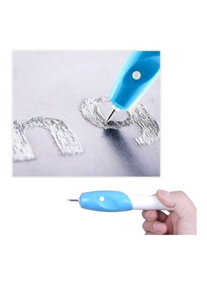 GoodTool DIY Electric Engraving Pen White/Blue/Silver  - Image 2