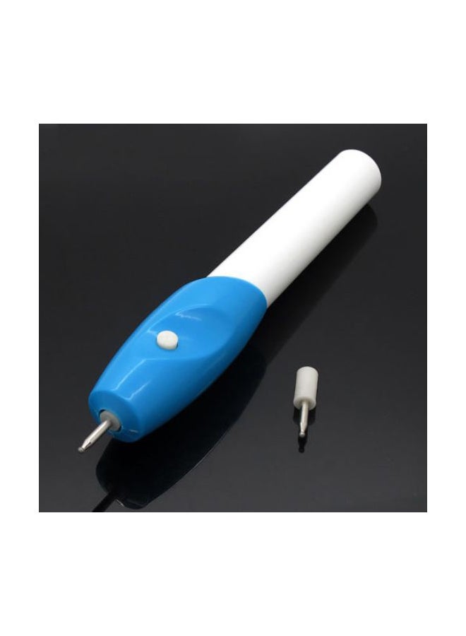 Stainless Steel Engraving Marking Pen White/Blue - Image 2