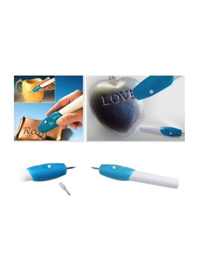 Engrave-It Electric Engraving Pen Blue/White  - Image 2