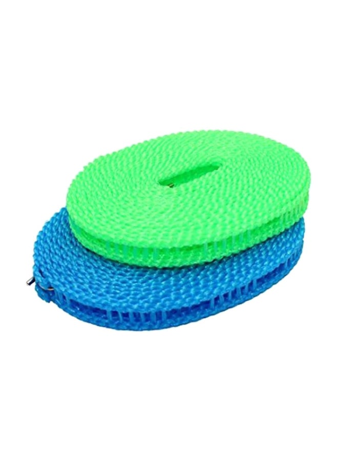 2 Piece Nylon Clothesline Drying Rope Blue/Green 7.8x5x1.6inch - Image 1
