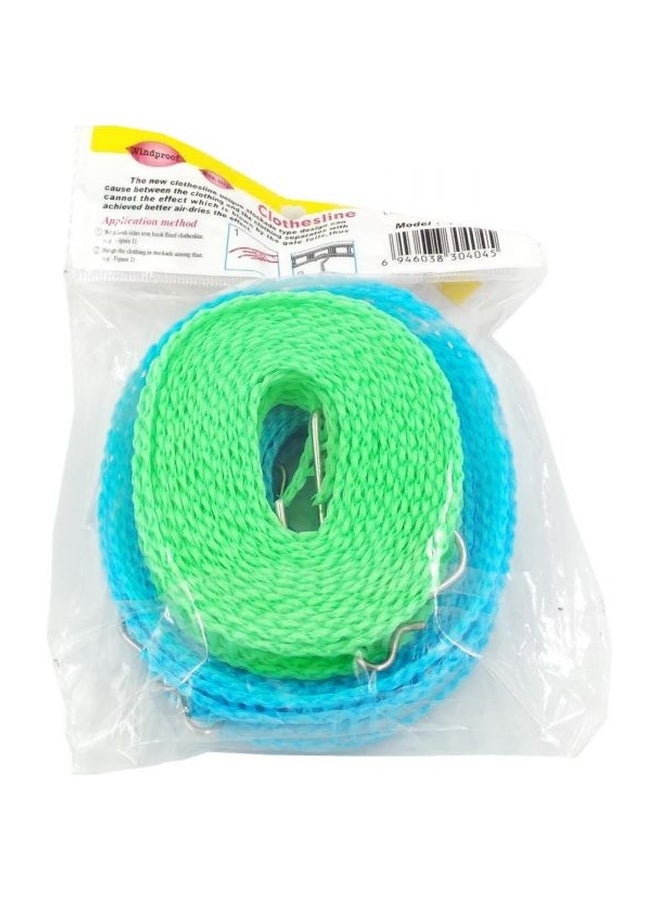 2 Piece Nylon Clothesline Drying Rope Blue/Green 7.8x5x1.6inch - Image 3